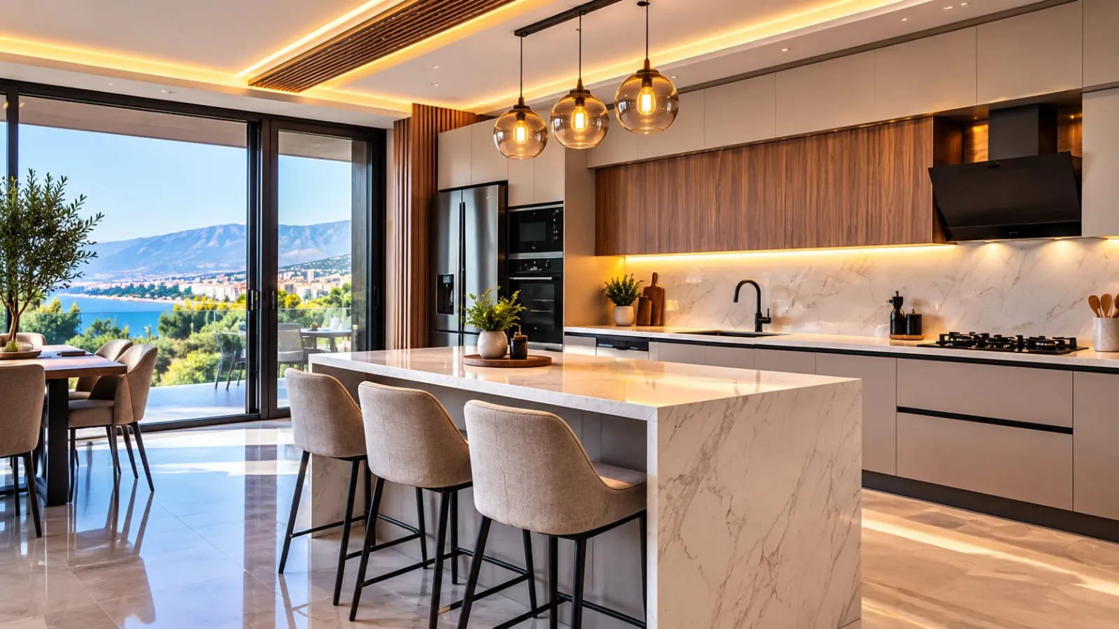 Antalya modern mutfak yenileme ve tasarım– Antalya Hitit Yapı hizmetleri
